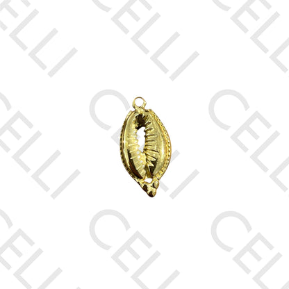 Medalha de Aço - buzio beijinho com duas argolas (2 und.)