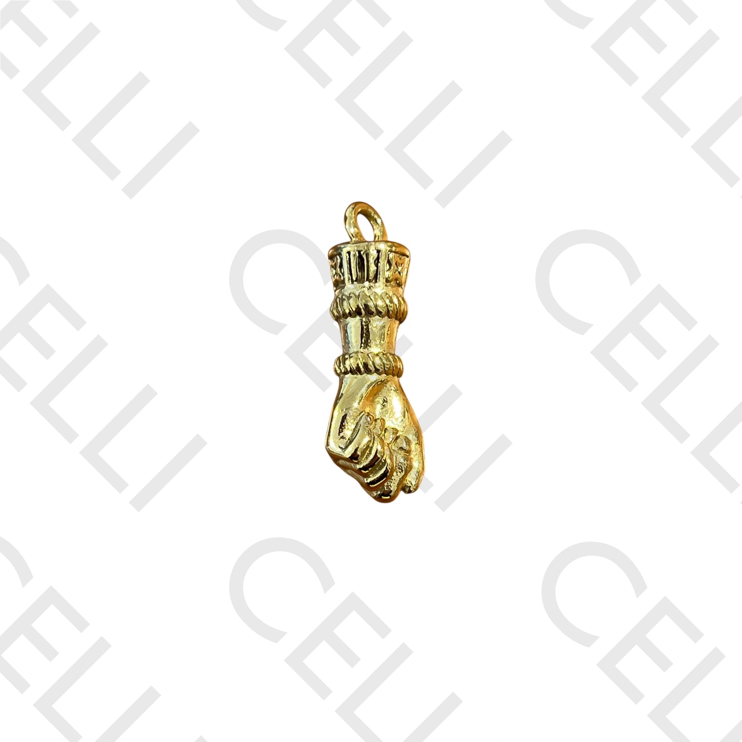 Medalha de Aço - punho com mão fechada (1 und.)