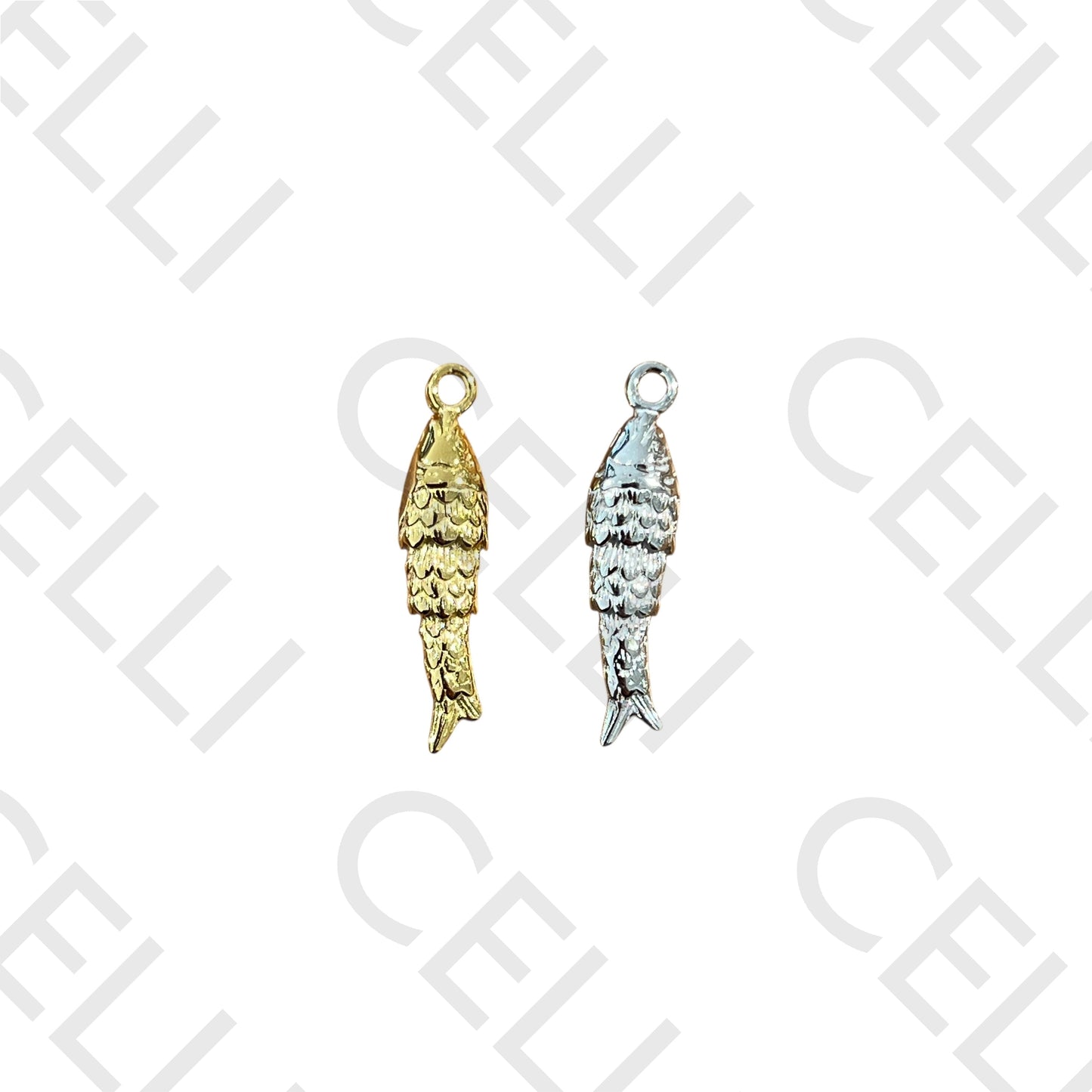 不锈钢徽章 - 小鱼 （1个）