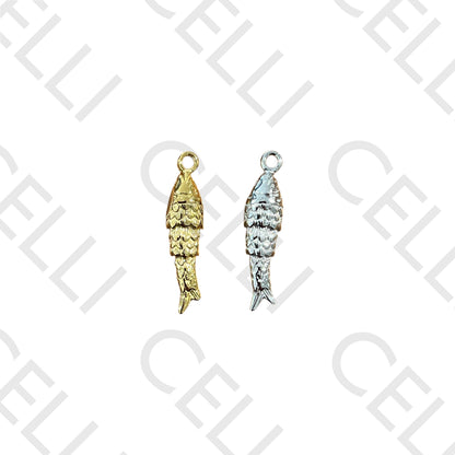 不锈钢徽章 - 小鱼 （1个）