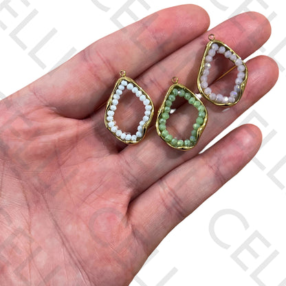 Medalha de Aço - com cristais facetados