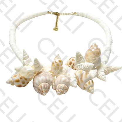 Steel Necklace - shells