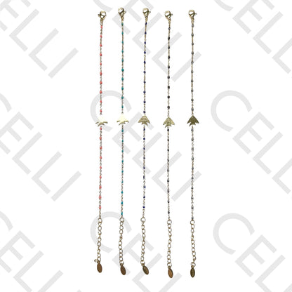 不锈钢手链 - 珐琅鱼形