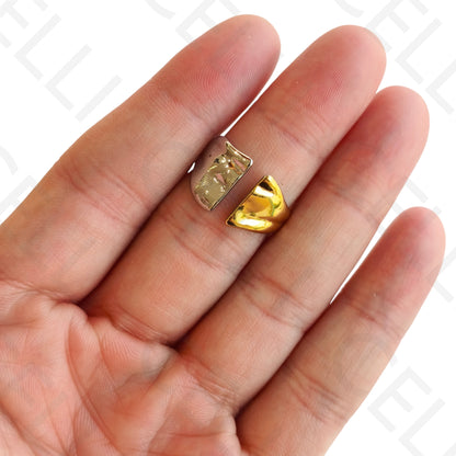 Anel de Aço Ajustável - Bicolor