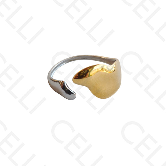 Adjustable Steel Ring - Bicolor