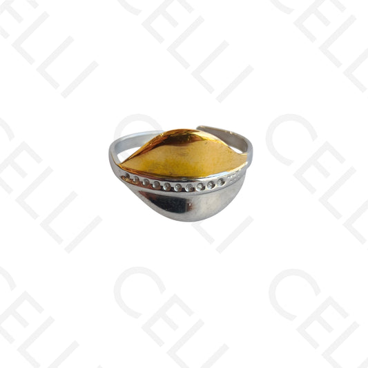 Adjustable Steel Ring - Bicolor