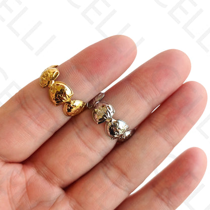 Anel de Aço Ajustável - morangos