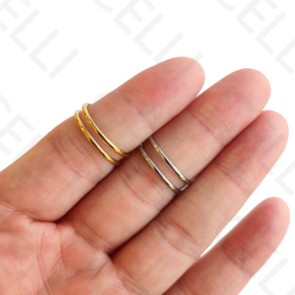 Anel de Aço Ajustável - duplo