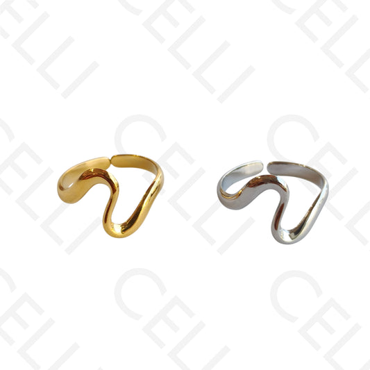 Anel de Aço Ajustável - onda