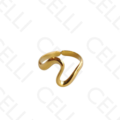 Anel de Aço Ajustável - onda