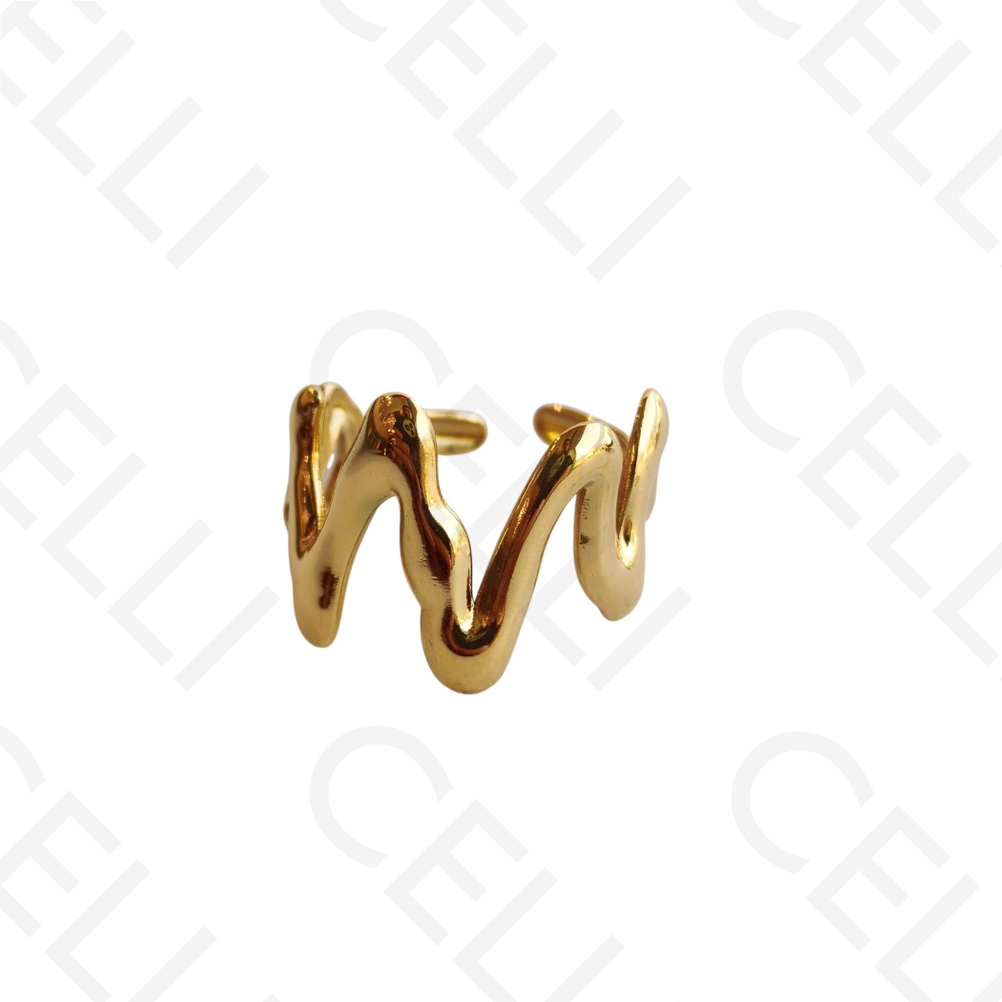 Anel de Aço Ajustável - zig-zag