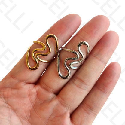 Anel de Aço Ajustável - ondulado