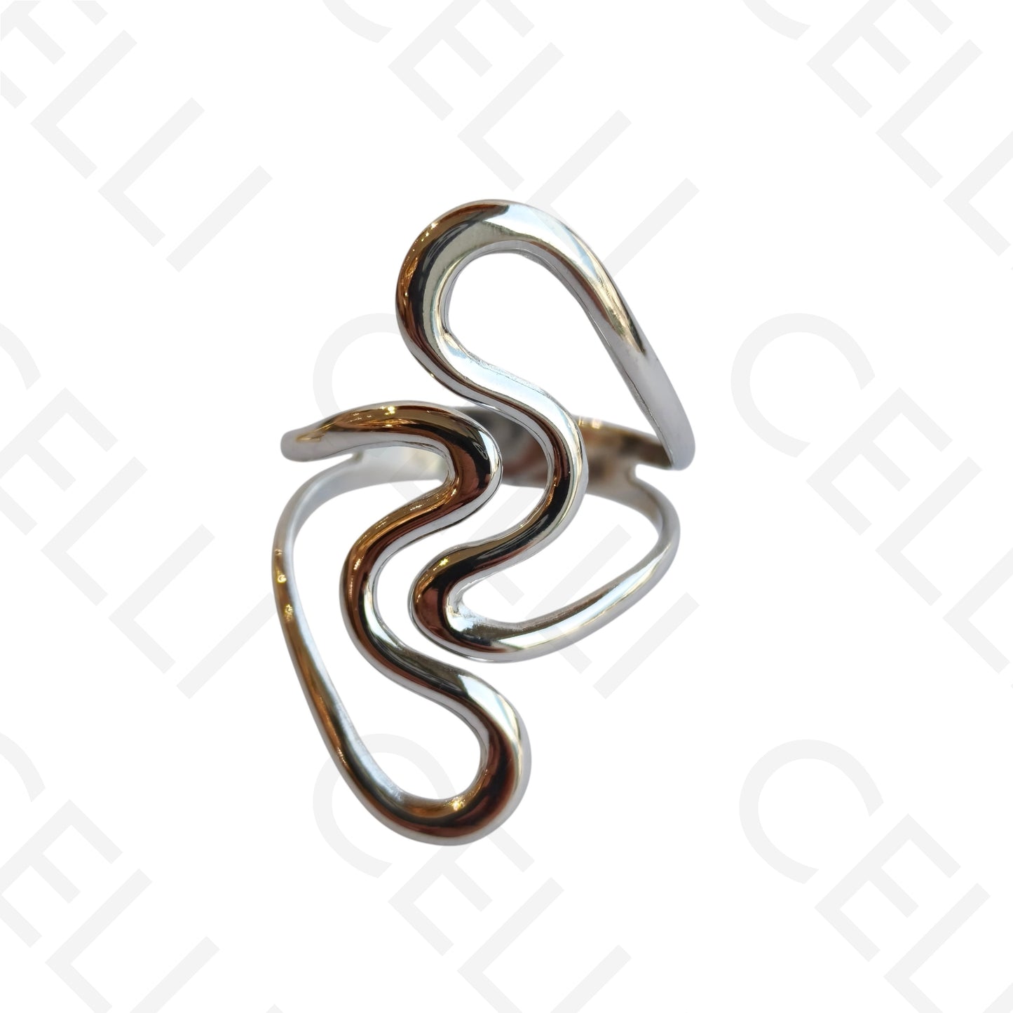 Anel de Aço Ajustável - ondulado