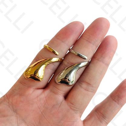 Anel de Aço Ajustável - coração