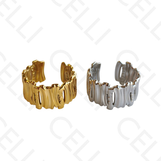 Anel de Aço Ajustável - amassado