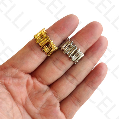 Anel de Aço Ajustável - amassado