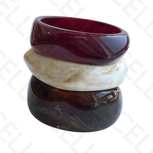 Bracelete de Resina de Moda - Triplo