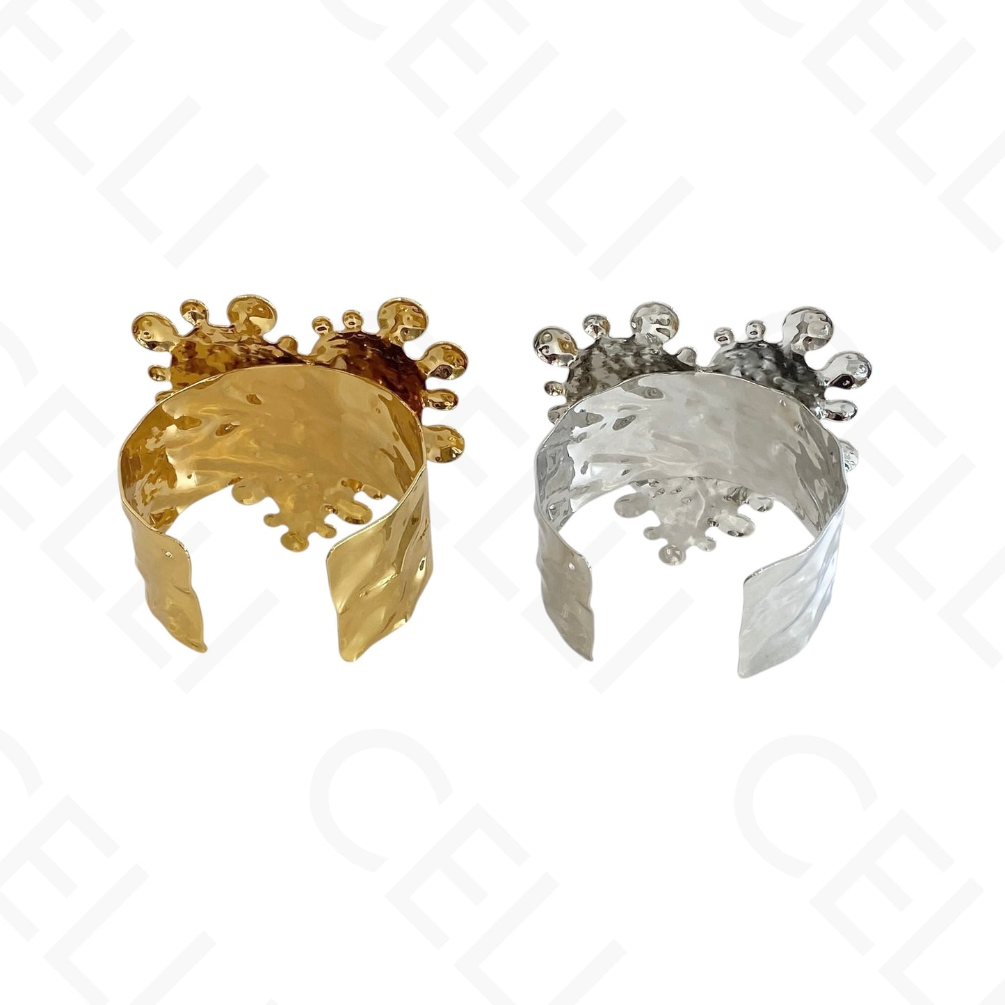 Bracelete de Acero - óvalo entrelazado