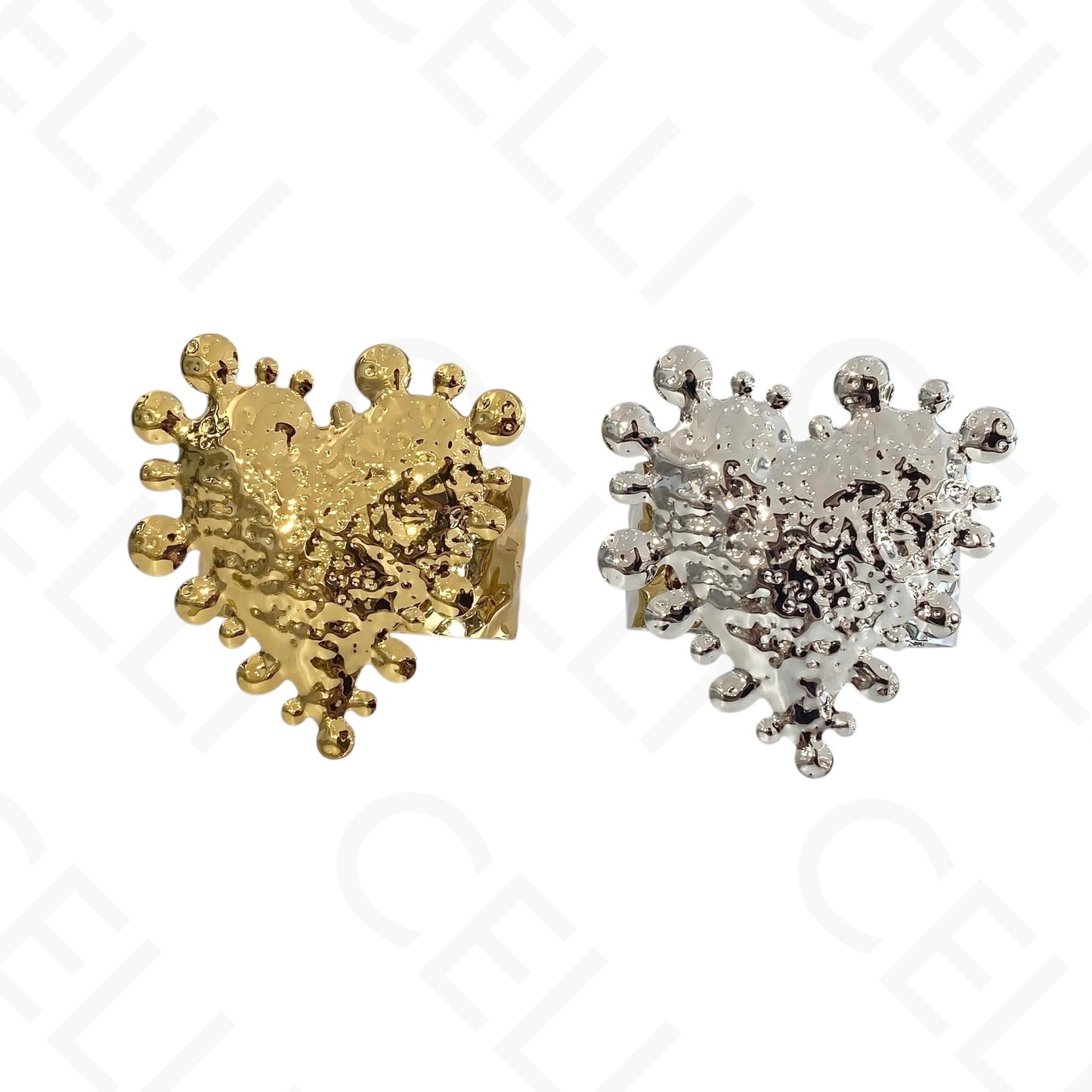 Bracelete de Acero - óvalo entrelazado