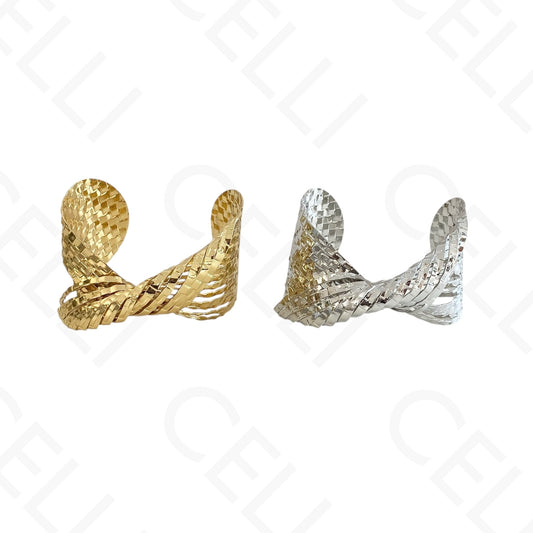 Steel Bracelet - oval intertwined