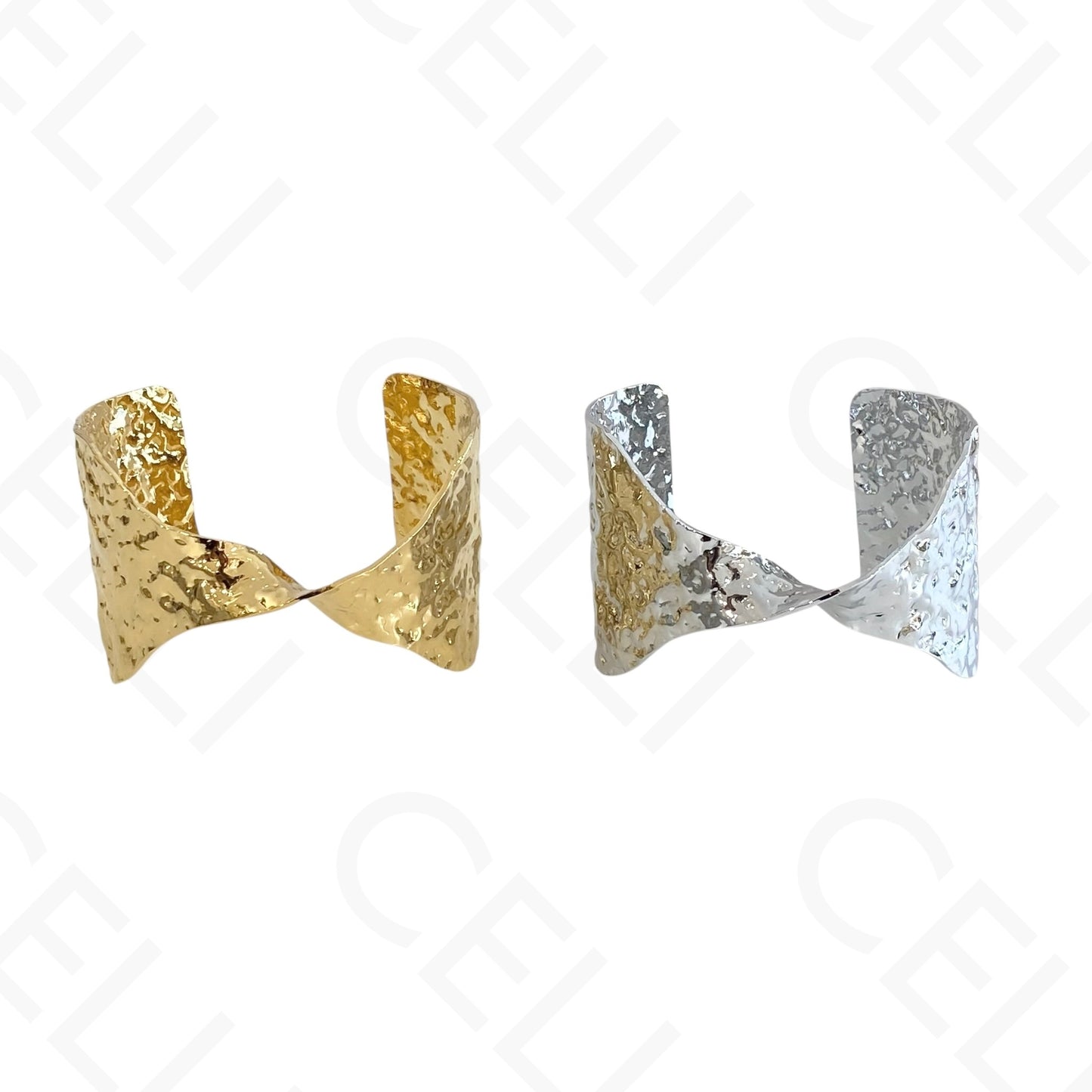 Bracelete de Acero - óvalo entrelazado