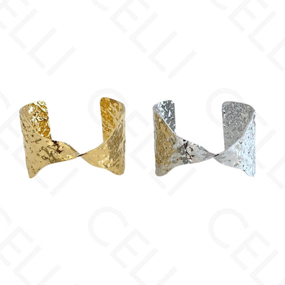 Bracelete de Acero - óvalo entrelazado