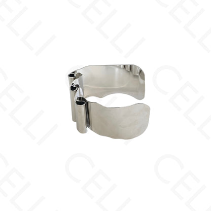 Pulsera de Acero - ondulada lisa