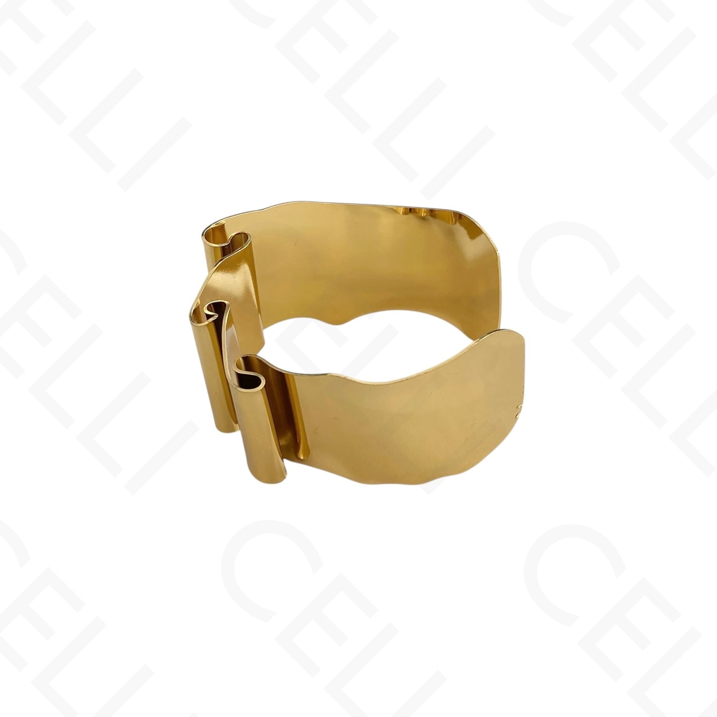 Pulsera de Acero - ondulada lisa