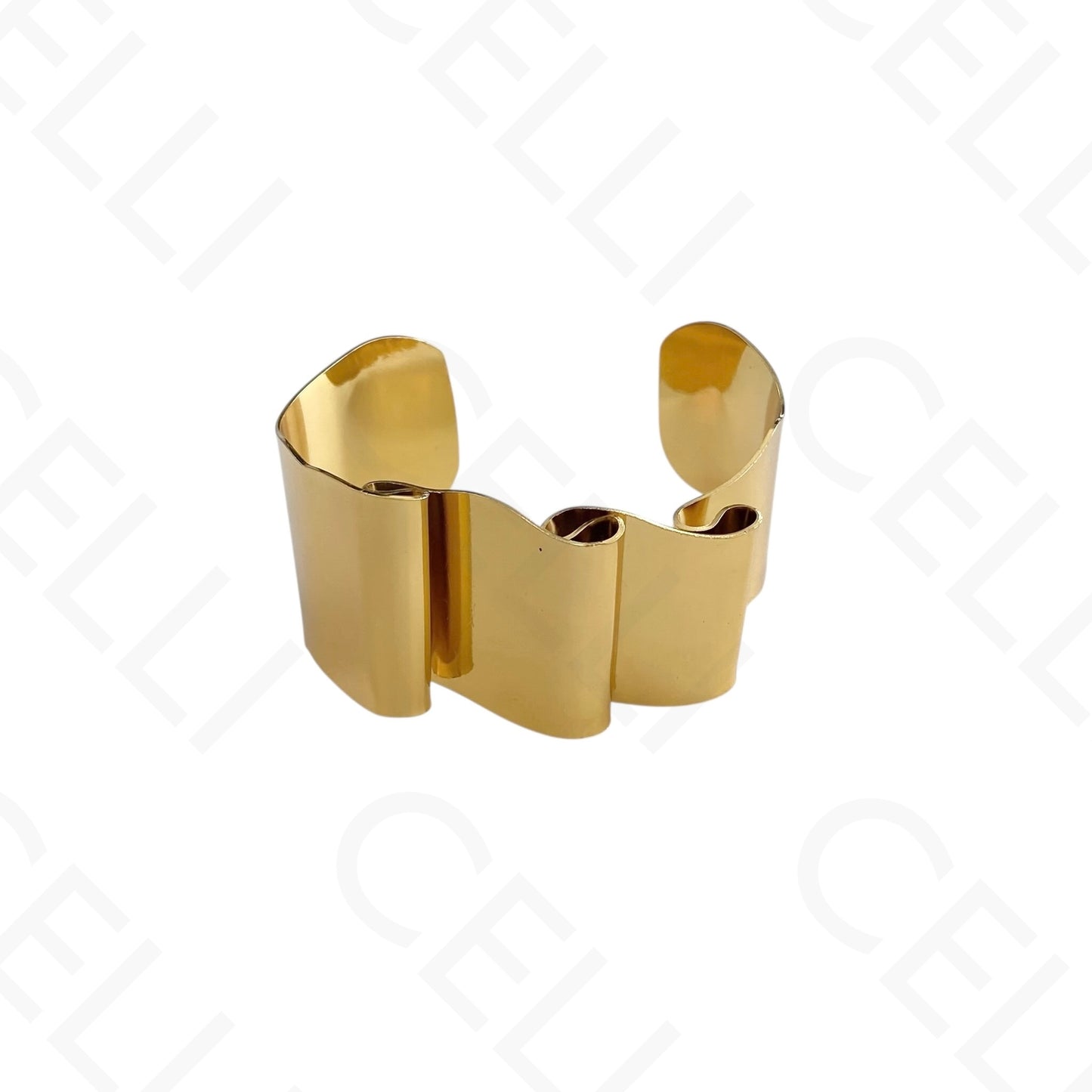 Pulsera de Acero - ondulada lisa