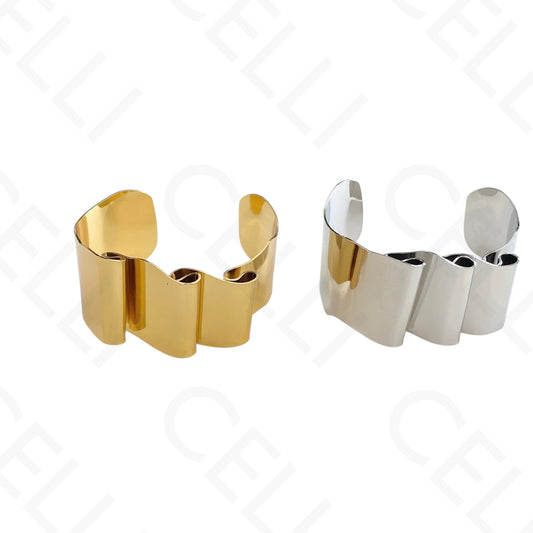 Steel Bracelet - Smooth Wavy