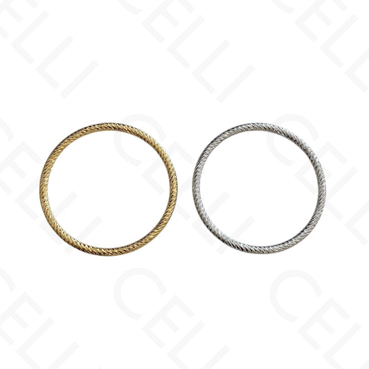 Steel Bracelet - Embossed Design (One Size)