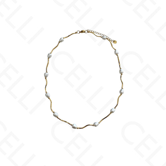 Collar de acero - piedras de colores, corazón