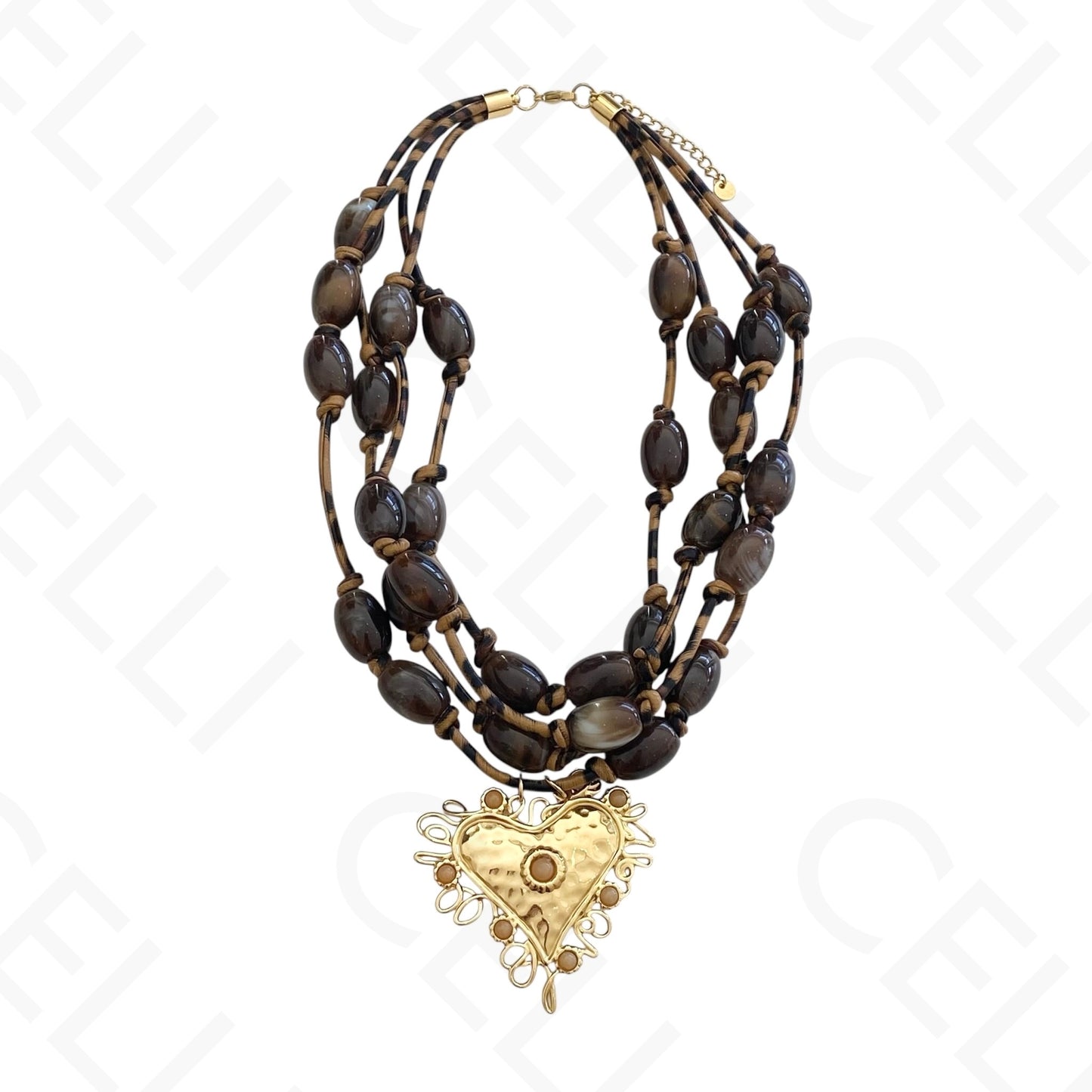 Steel Necklace - Multi-strand, Sacred Heart