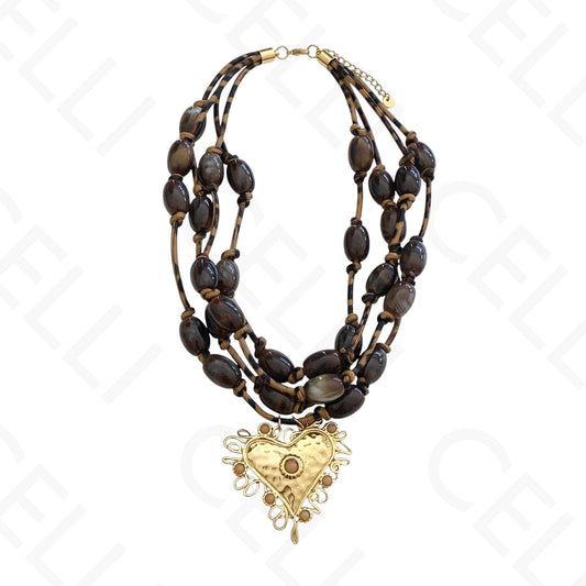 Collar de acero - multifilamento, sagrado corazón