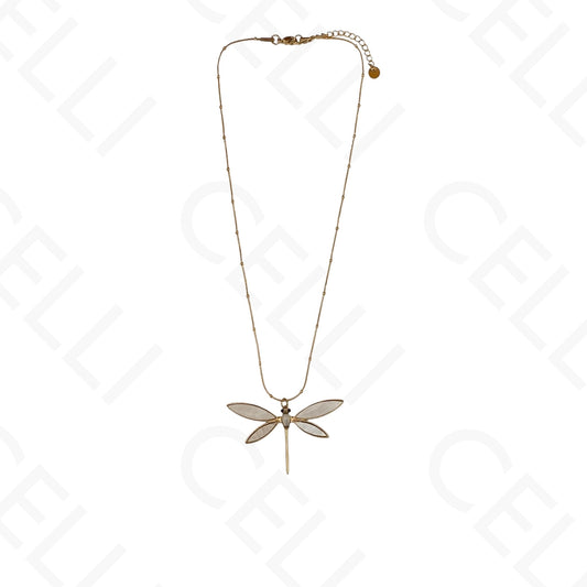 Collar de acero - libélula