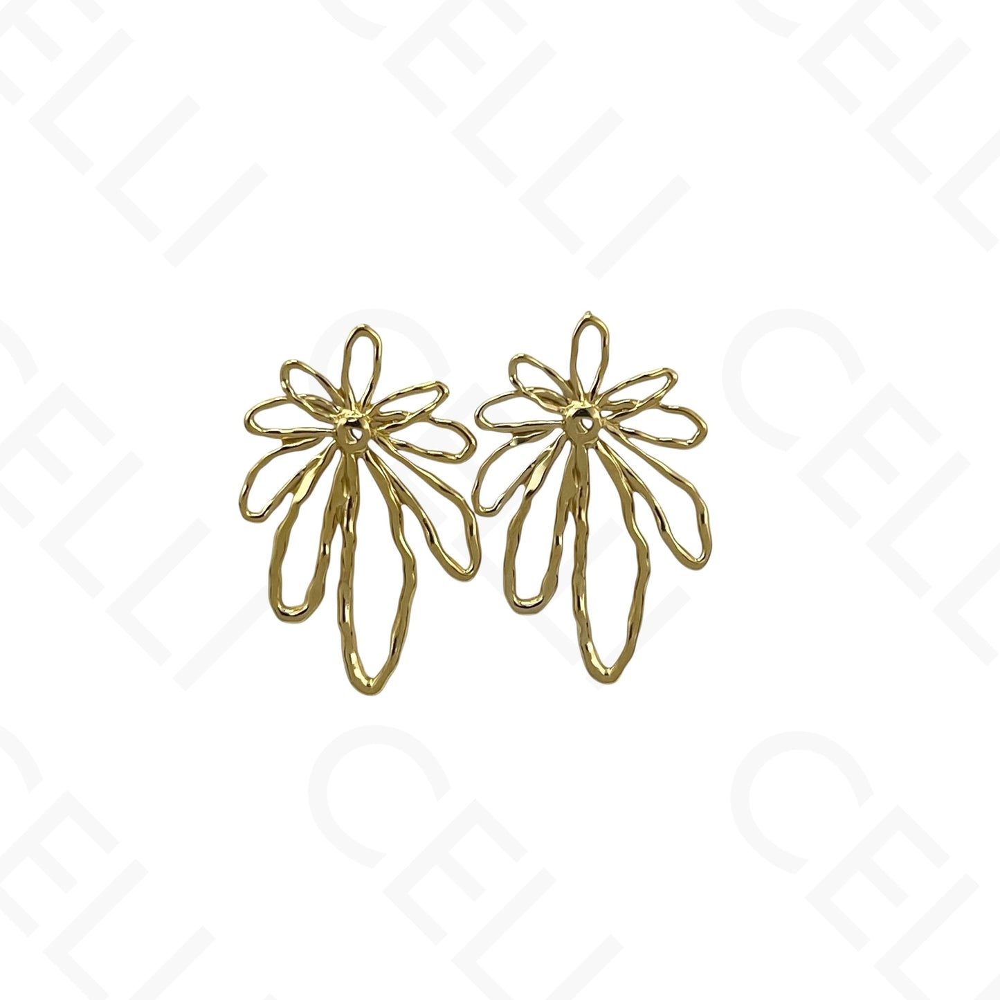 Steel earring - flower
