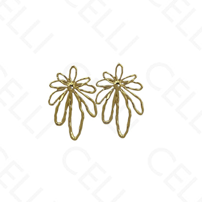 Steel earring - flower