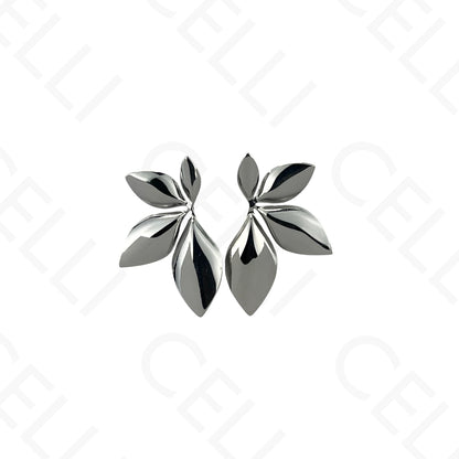 Brinco de aço - meia flor