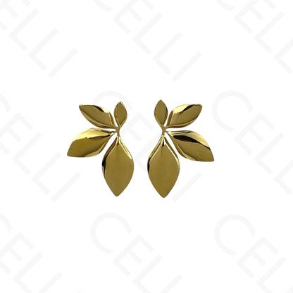 Brinco de aço - meia flor