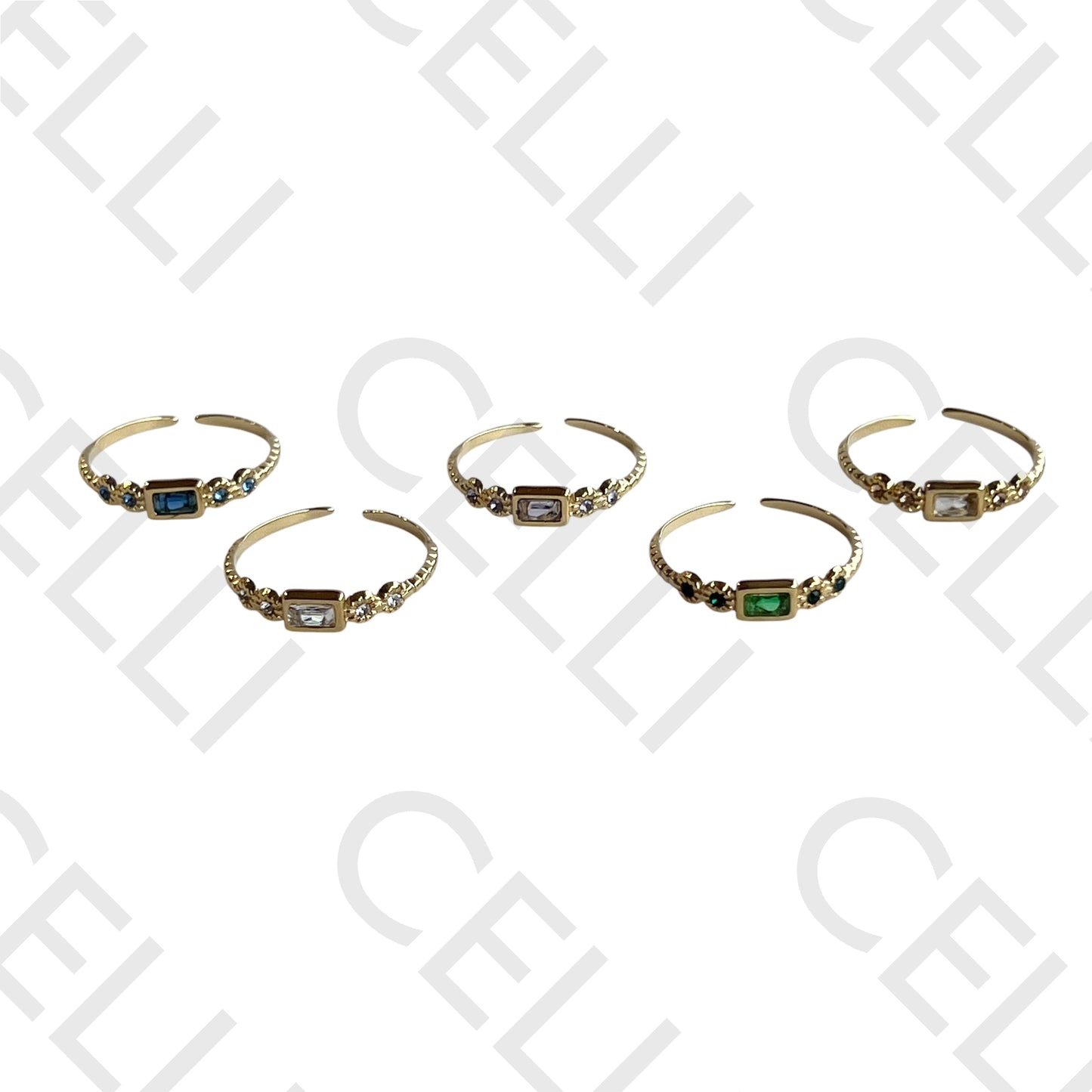 Steel Ring - Bright Rectangular