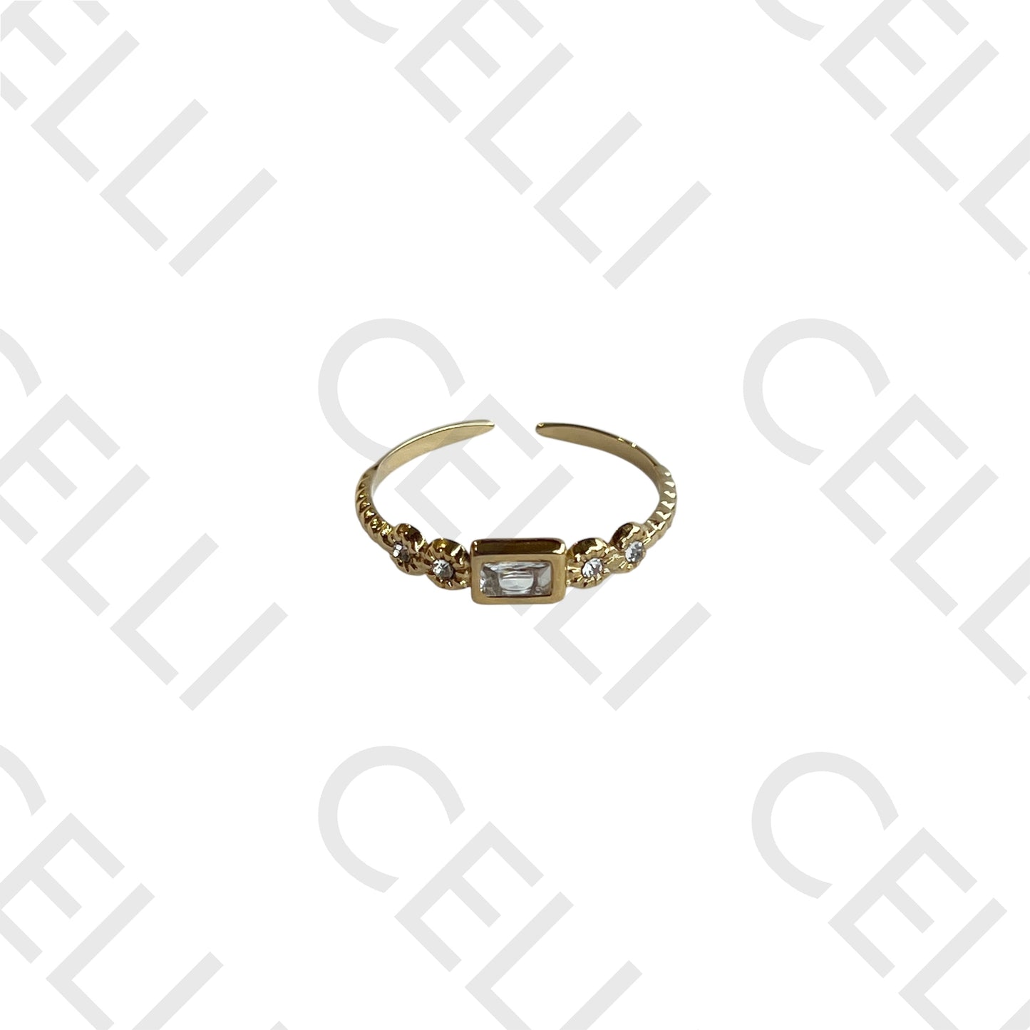 Steel Ring - Bright Rectangular