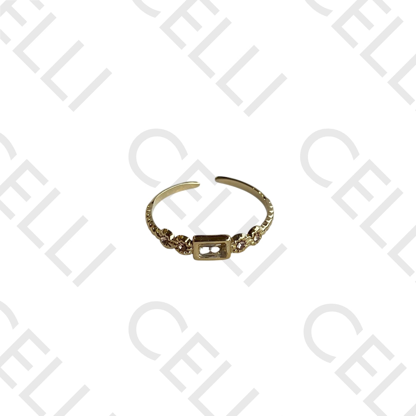 Steel Ring - Bright Rectangular