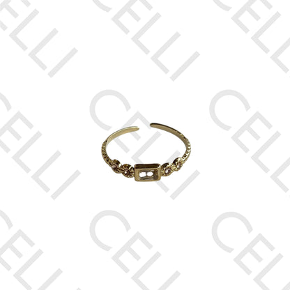 Steel Ring - Bright Rectangular