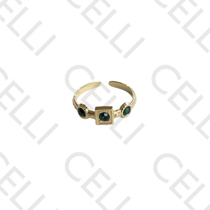 Steel Ring - Square and Circle