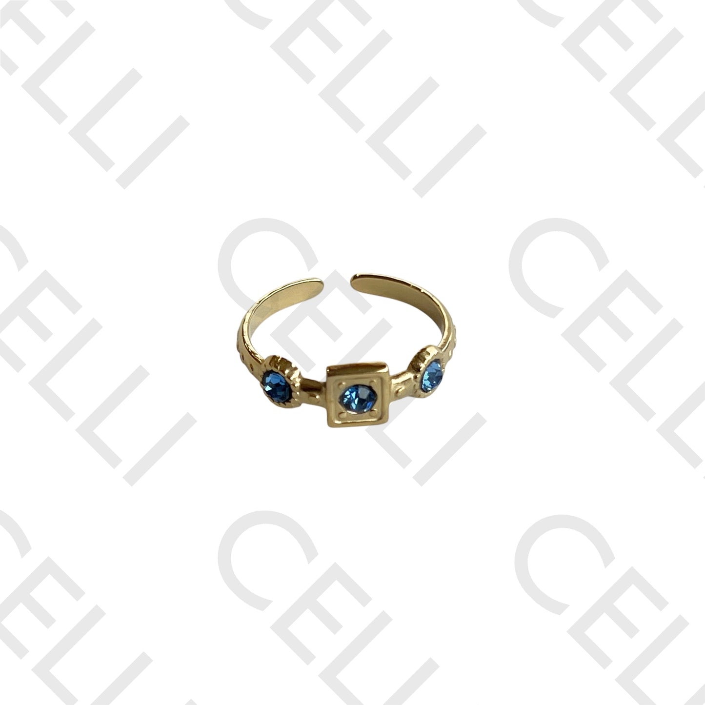 Steel Ring - Square and Circle