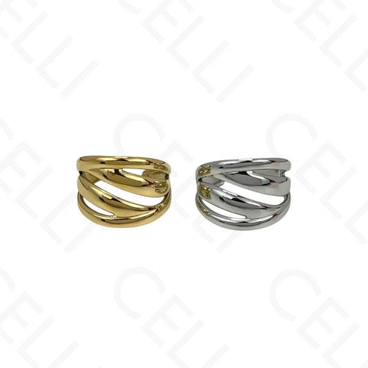Anillo de Acero Ajustable - múltiple