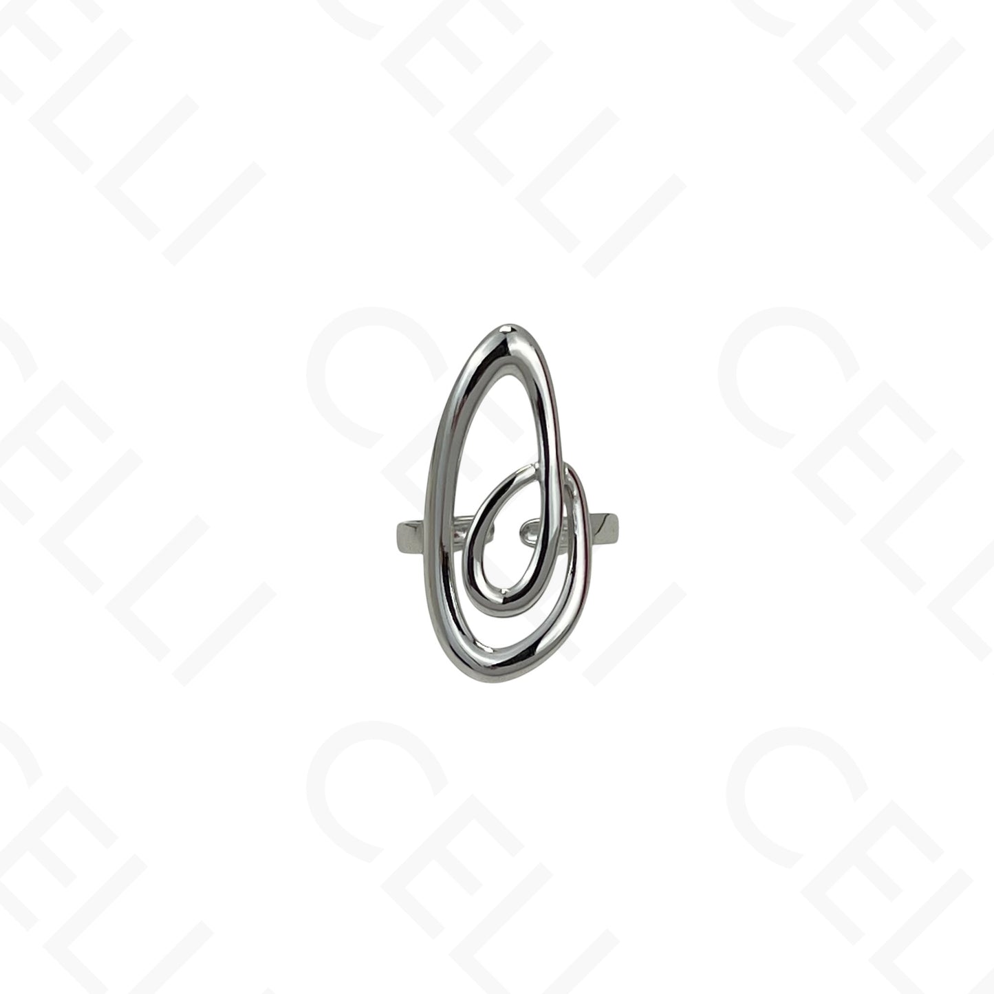 Anel de Aço Ajustável - oval
