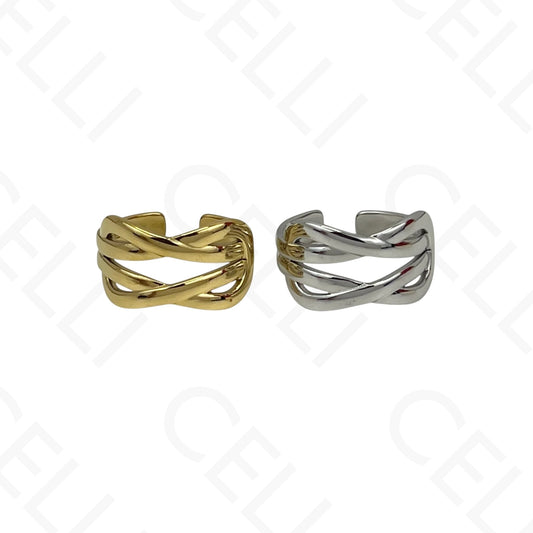 Anillo de Acero Ajustable - nudo