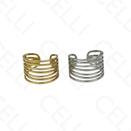 Anillo de Acero Ajustable - múltiple