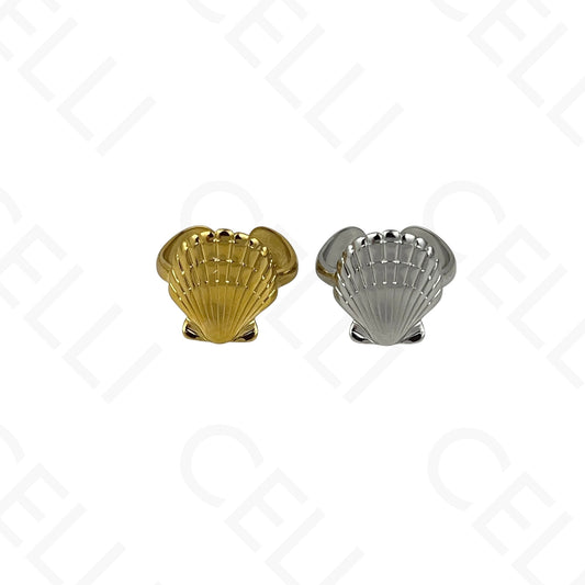 Anillo de Acero Ajustable - mini flor con brillante
